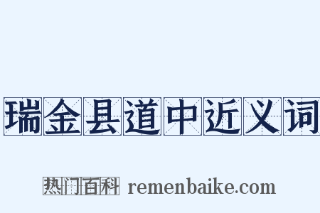 瑞金县道中近义词是什么意思的图片
